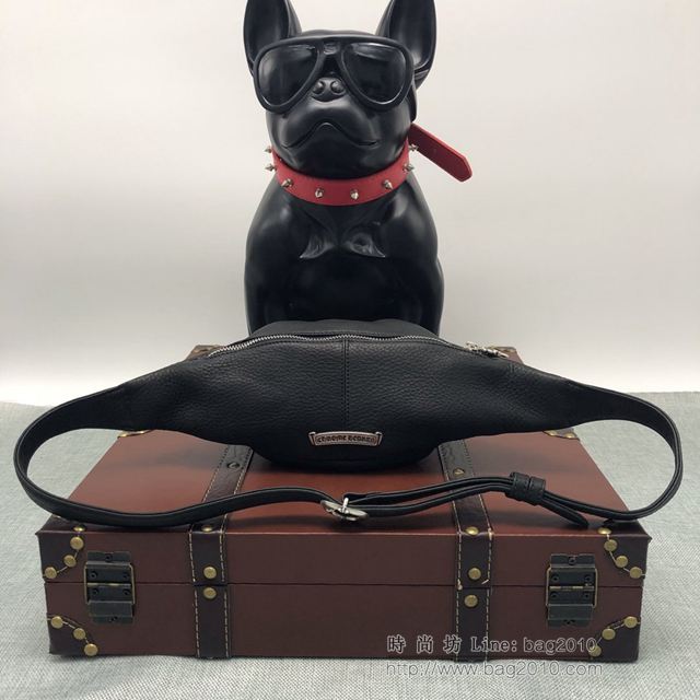 chrome hearts包 克羅心Bella款 MINI 黑色腰包 925銀純手工配件 克羅心挎包 男女同款  gjc2026